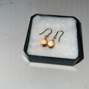Vintage crystal pineapple drop hook earrings